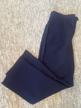 Abercrombie & Fitch Navy Wide Leg Trousers